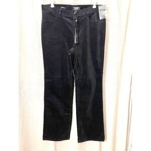 Talbots Black Velveteen Pants, Size 10, Signature Boot, New with Tags, $169